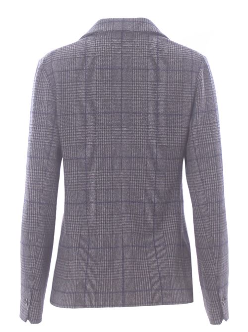 Giacca monopetto check in lana e cashmere CIRCOLO 1901 | FD3744NERO